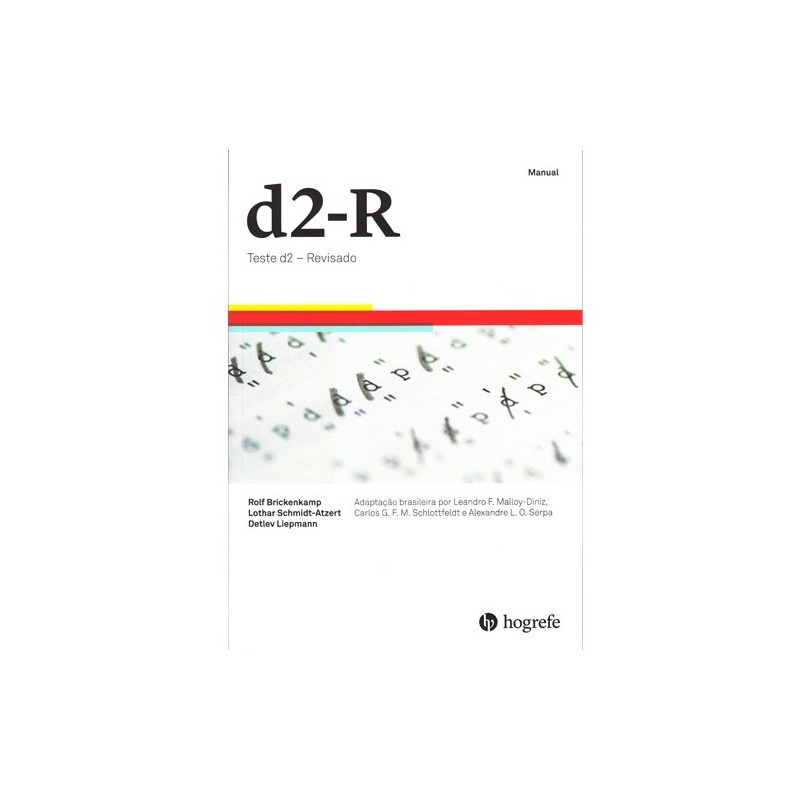 d2-R - Teste d2 Revisado - Folha de aplicação e avaliação