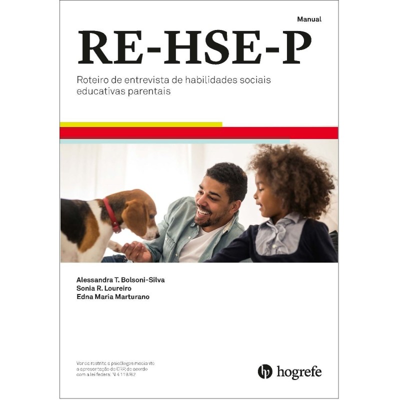 RE-HSE-P Roteiro de Entrevista de habilidades sociais educativas parentais - Bloco com 25 folhas de resposta