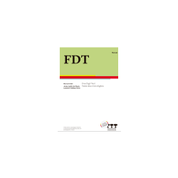 FDT- Five Digit Test - Bloco com 25 folhas de resposta